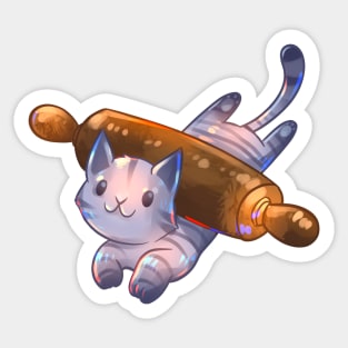 Rolling Pin Cat Sticker